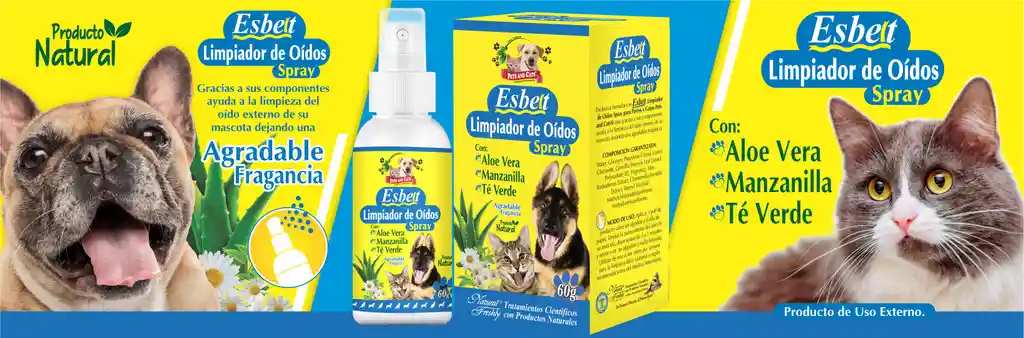 Limpiador De Oidos Para Perros Y Gatos Limpiador De Oidos Para Mascotas 60g