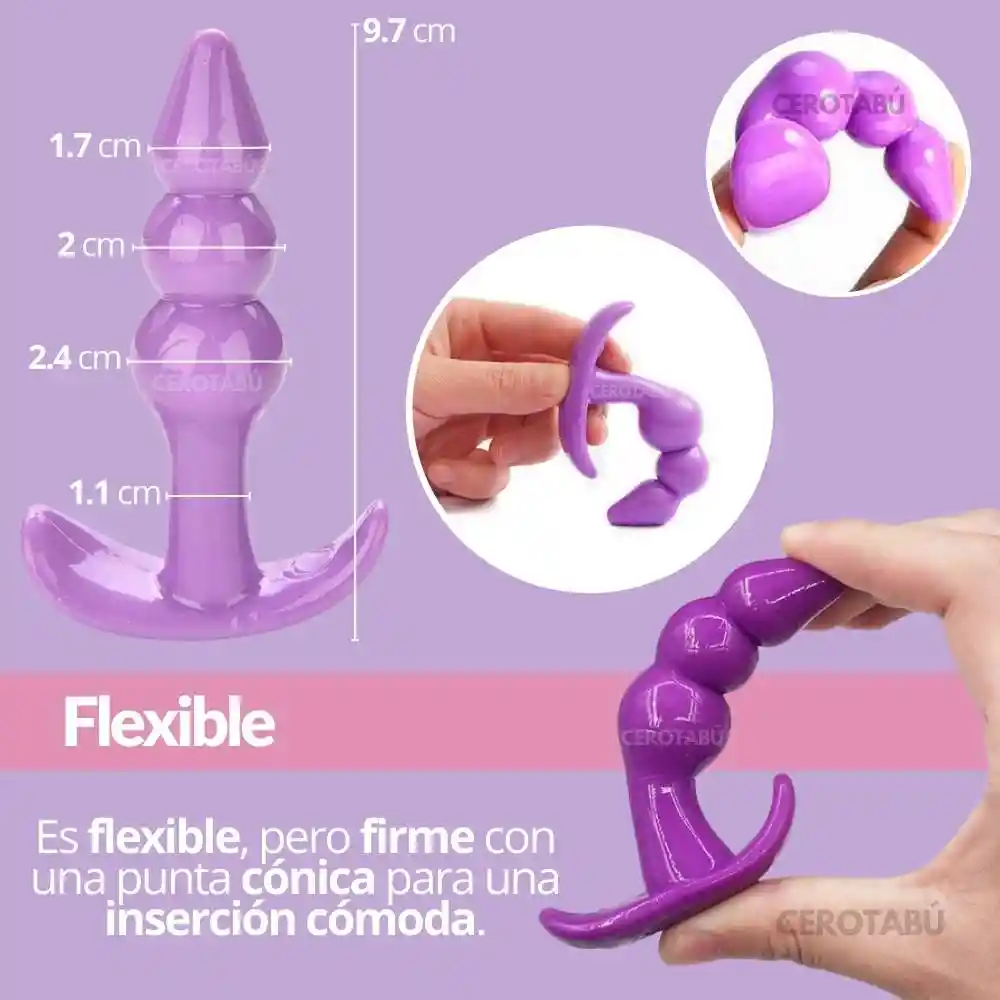 Plug Anal Silicona Consolador Anal Dilatador