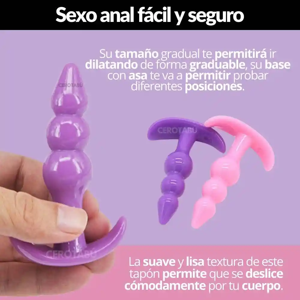 Plug Anal Silicona Consolador Anal Dilatador