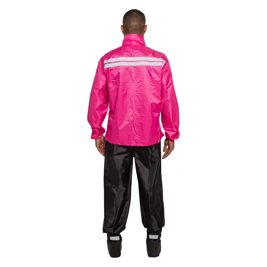 Impermeable Para Moto Textil - Adventure Pro 1 - Rosa - Hombre