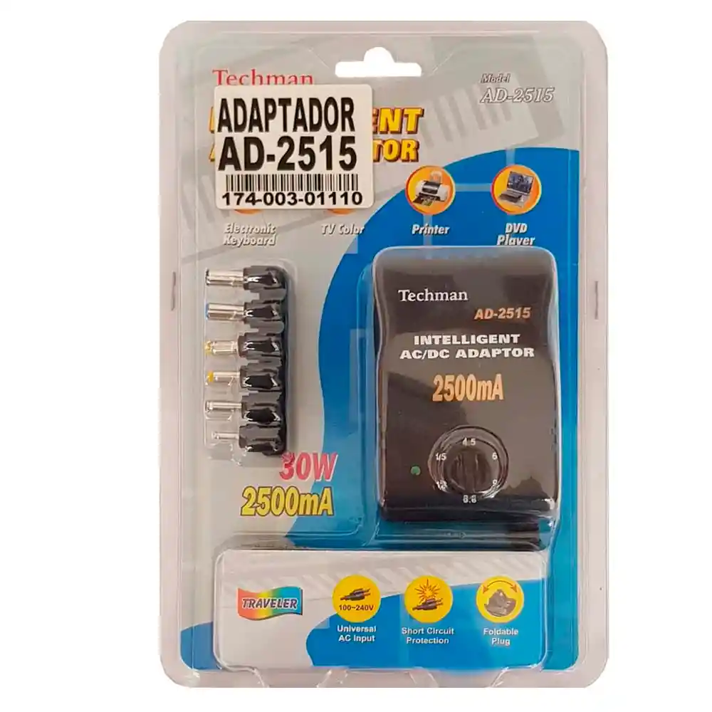 Adaptador Universal 2500ma 30w