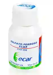 Sulfato Ferroso 200 Mg X 10o Tabletas Ecar