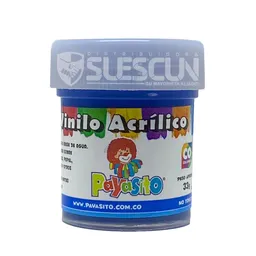 Pintura Payasito Vinilo Acrílico 80g Payasito Azul Rey No Toxico Pintura Escolar