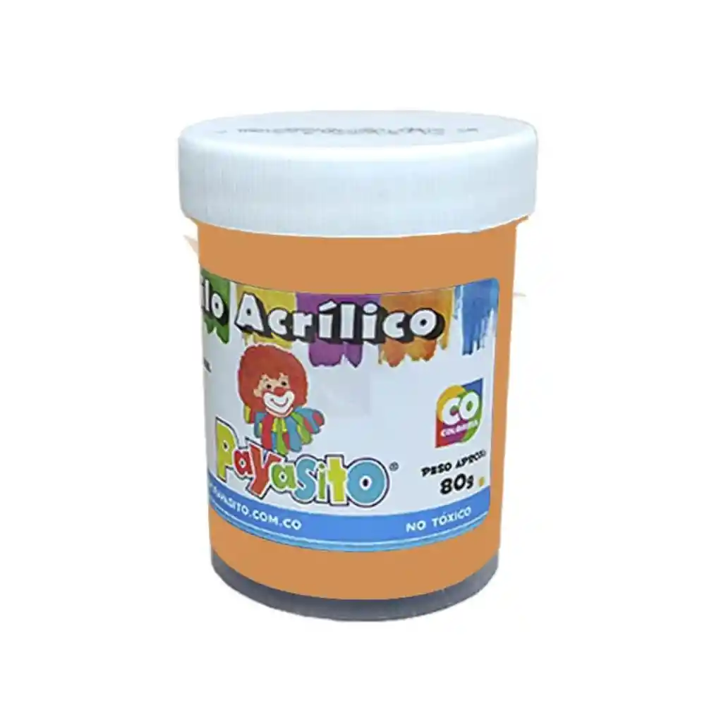 Pintura Payasito Vinilo Acrílico 80g Piel No Toxico Escolar