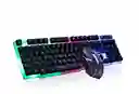 Teclado Gamer Aoas Qwerty Con Luz Rgb