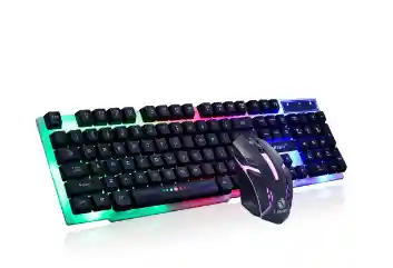 Teclado Gamer Aoas Qwerty Con Luz Rgb