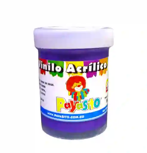 Payasito Vinilo Acrílico Morado 80g No Toxico Pintura Tempera