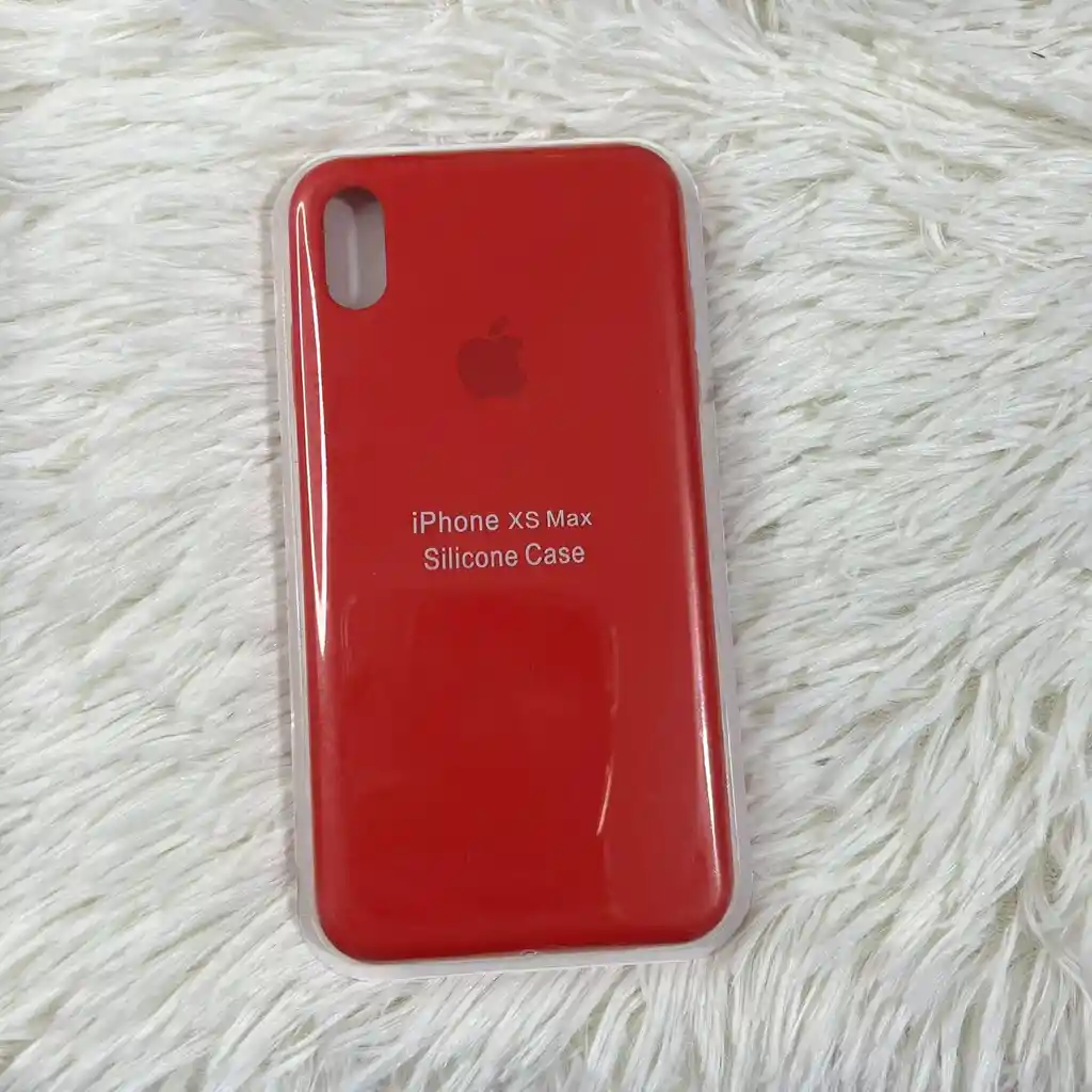 Forro Iphone Xs Max / Rojo Silicona