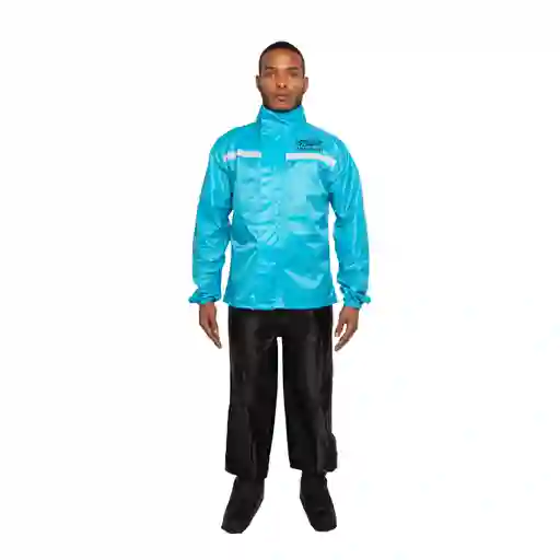 Impermeable Para Moto Textil - Adventure Pro 1 - Azul - Hombre