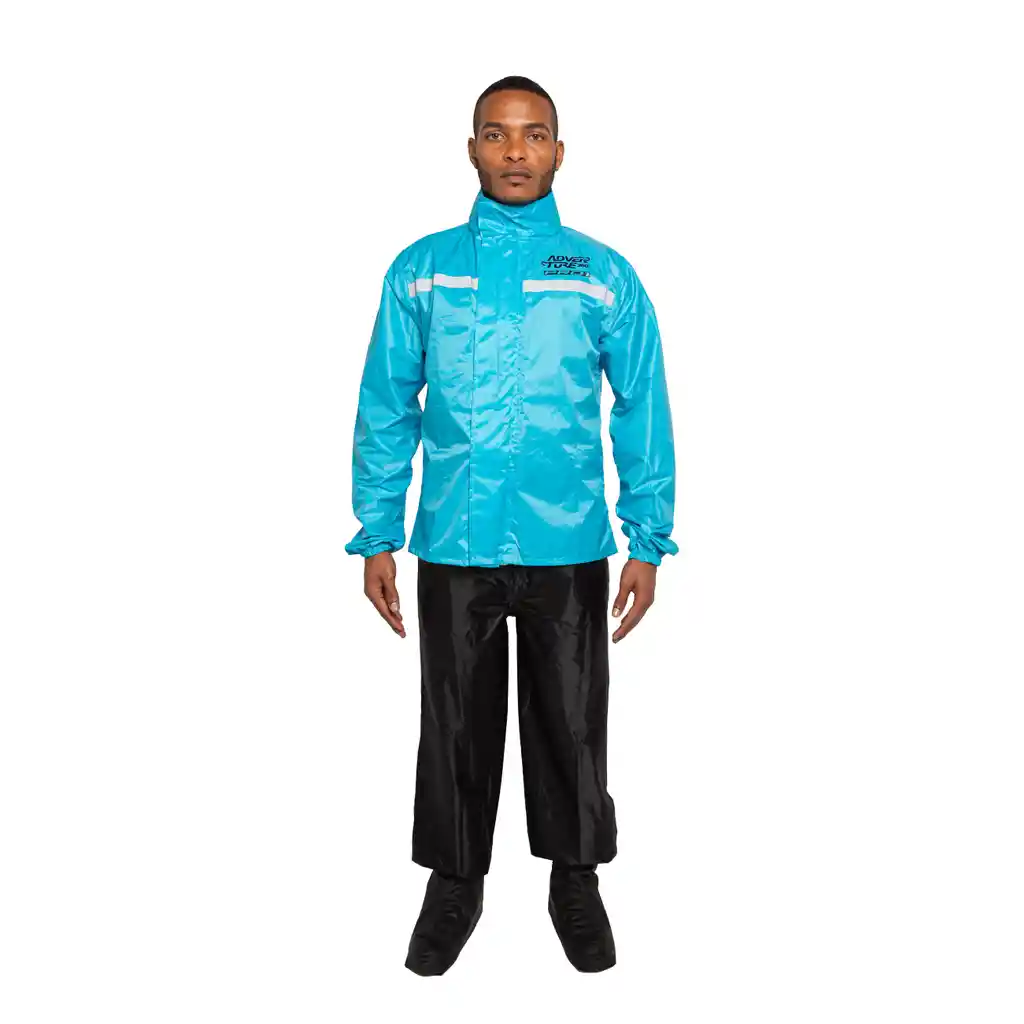 Impermeable Para Moto Textil - Adventure Pro 1 - Azul - Hombre