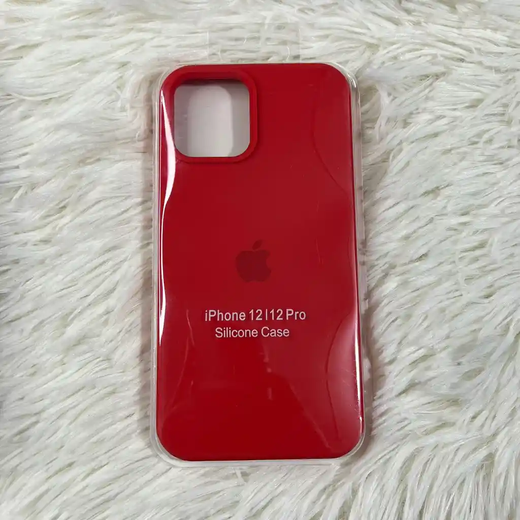 Forro Iphone 12 / 12 Pro / Silicona Rojo