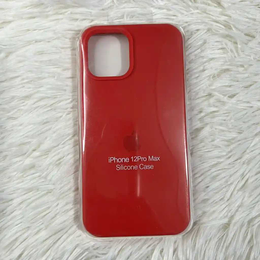 Forro Iphone 12 Pro Max / Silicona Roja