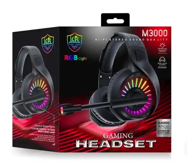 Auriculares Diadema Gamer M3000 Con Cable Gaming