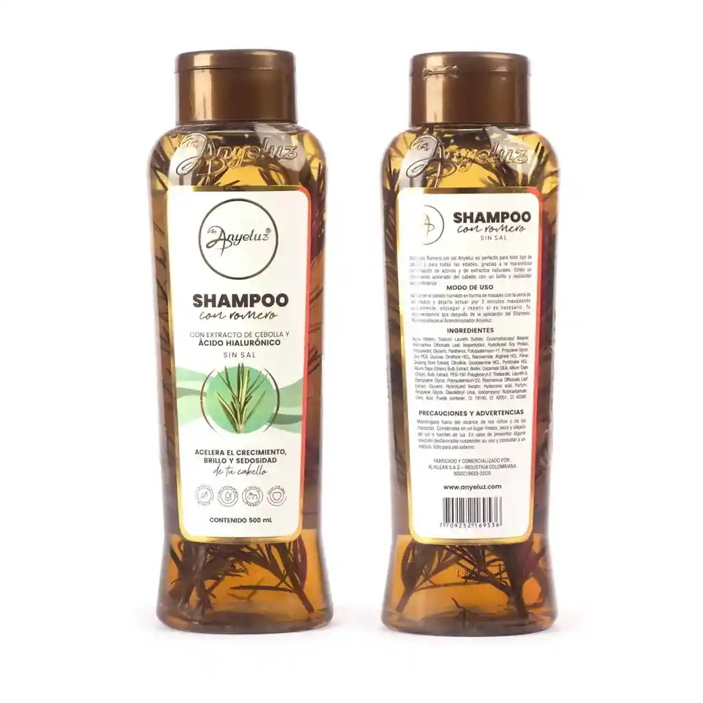 Shampoo Con Romero Anyeluz