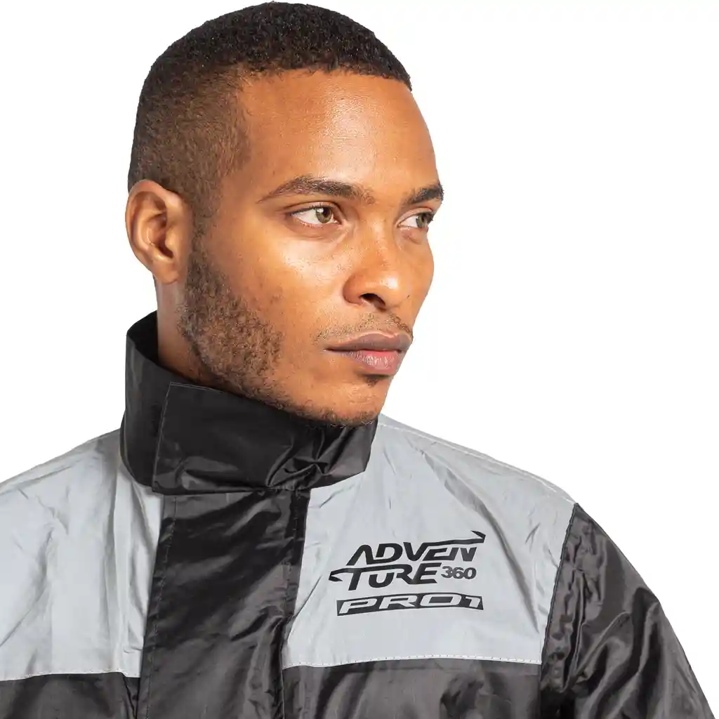 Impermeable Para Moto Textil - Adventure Pro 1 - Reflectivo - Hombre