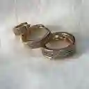 Set X 3 Candongas Oro Laminado