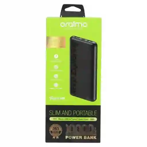 Power Bank Portable Carga Rápida 2.4a Oraimo 10.000 Mah Toast