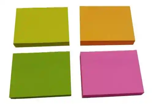 Notas Adhesivas De Colores Rectangulares