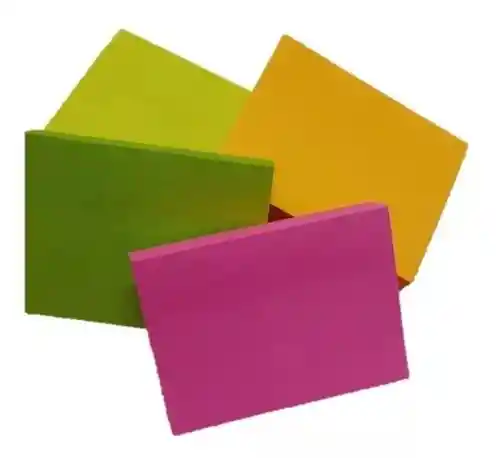 Notas Adhesivas De Colores Rectangulares