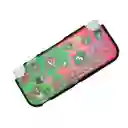 Acrilico Protector De Splatoon + Estuche + Vidrio + 2 Grips Compatible Con Switch Lite