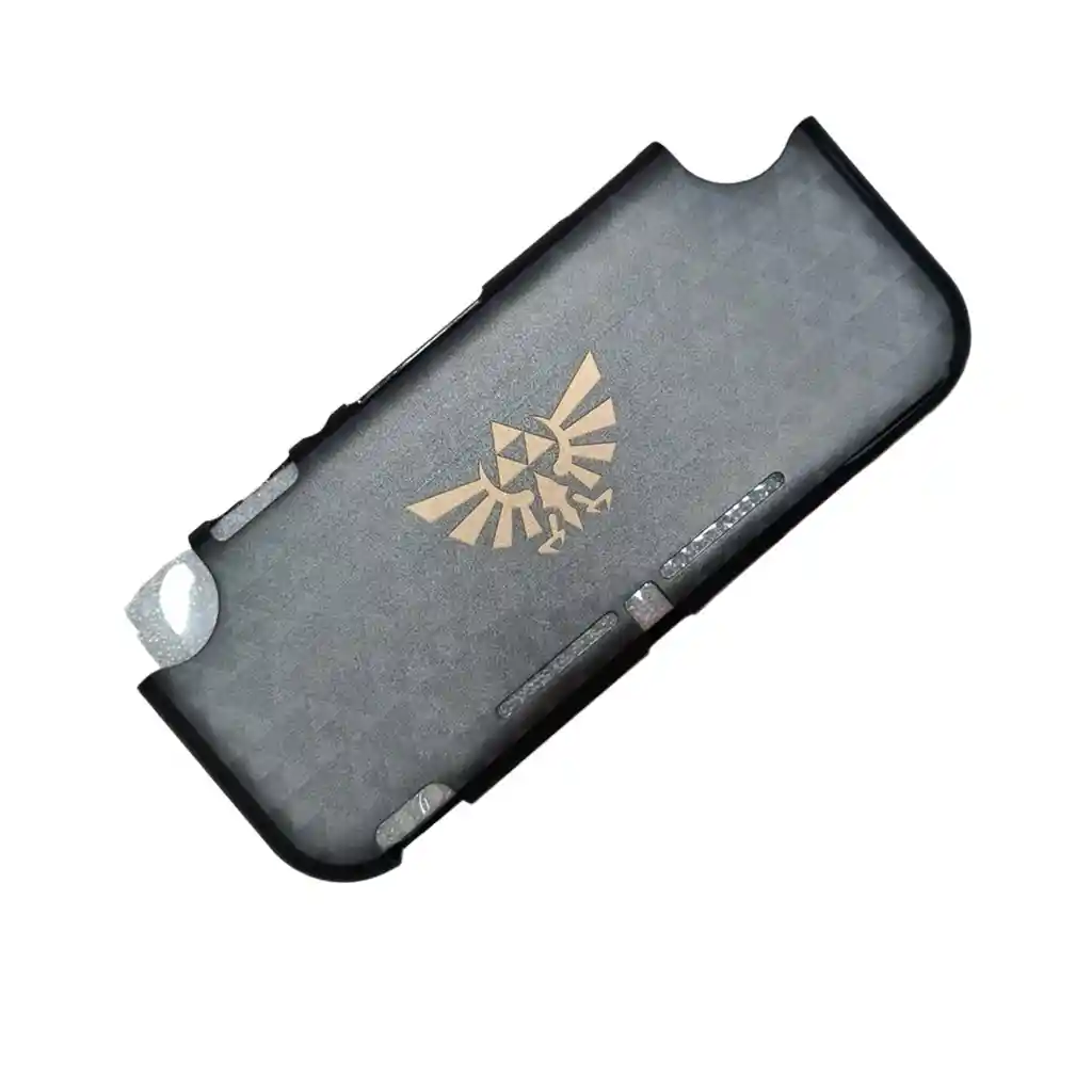 Acrilico Protector De Zelda Simbolo + Estuche Rigido Compatible Con Switch Lite