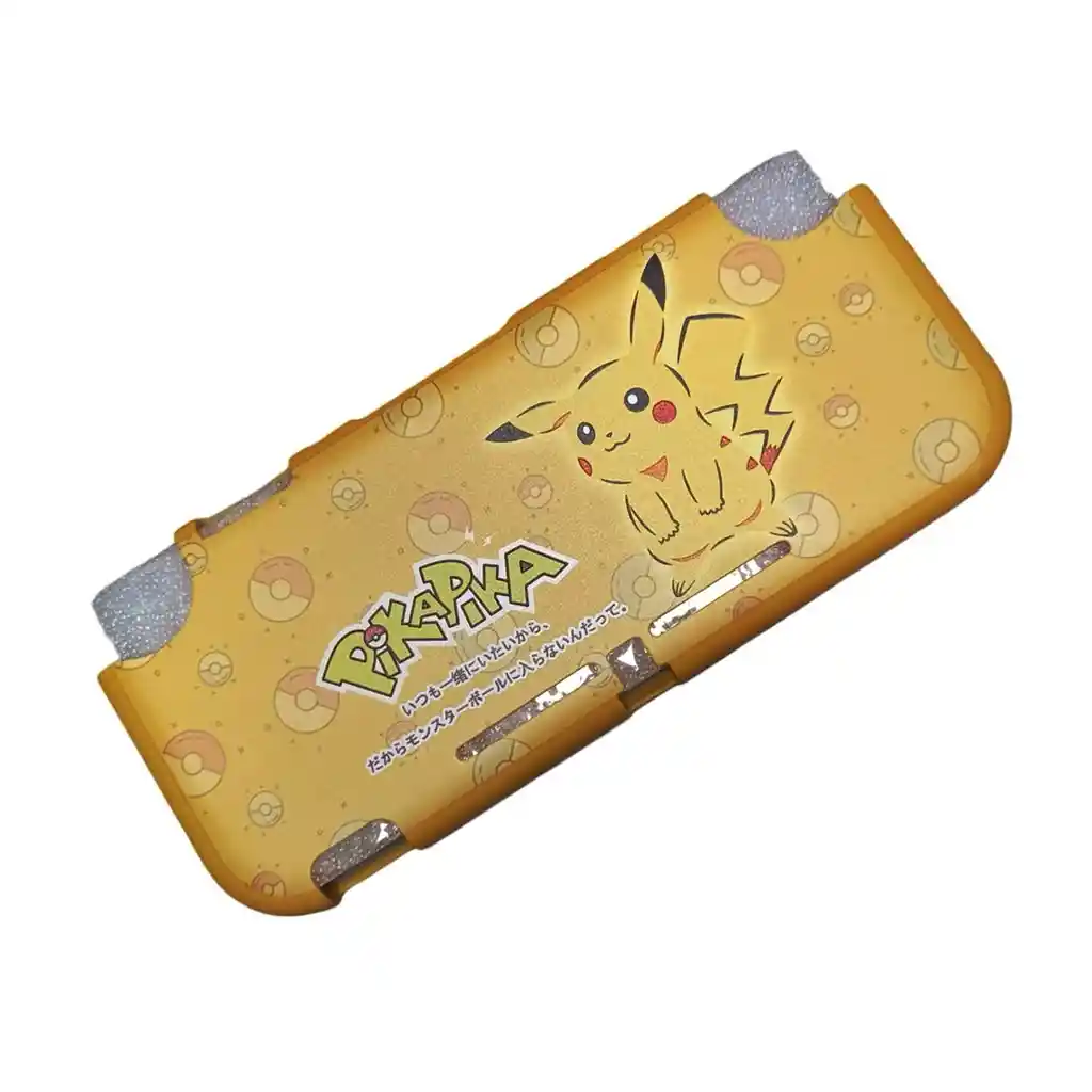 Acrilico Protector De Pikachu + Estuche Rigido Compatible Con Switch Lite