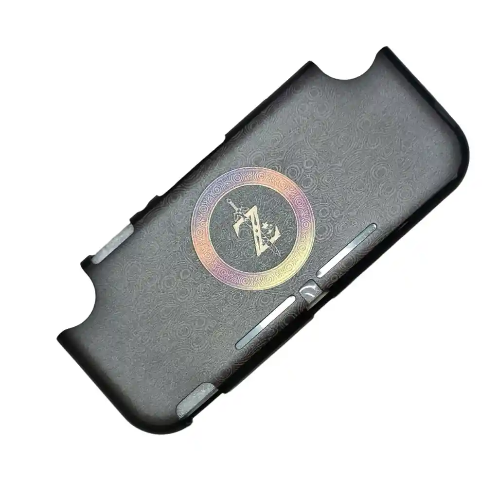 Acrilico Protector De Zelda Z + Estuche Rigido Compatible Con Switch Lite