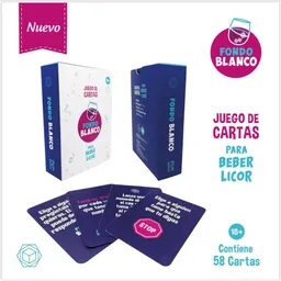 Fondo Blanco Juego De Cartas Para Beber Licor