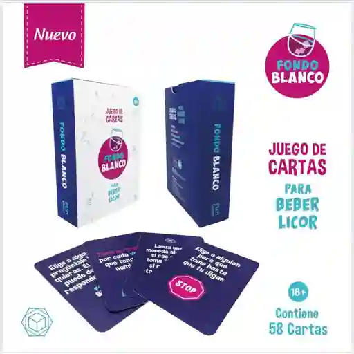 Fondo Blanco Juego De Cartas Para Beber Licor