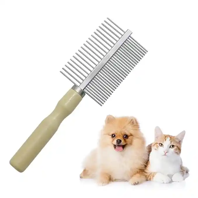 Cepillo Para Mascotas Doble Uso Peine Para Perros Y Gatos Cepillo Para Perros Y Gatos Doble Uso