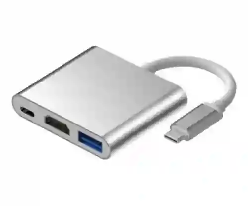 Adaptador Mac Windows Hub Usb-c A Hdmi Usb 3.0 Usb C. 3 En 1