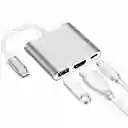 Adaptador Mac Windows Hub Usb-c A Hdmi Usb 3.0 Usb C. 3 En 1