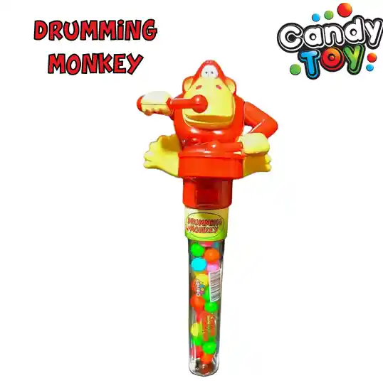 Dulces Candytoy Druming Monkey