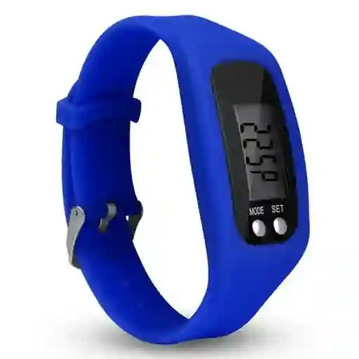 Reloj Podómetro Con Pantalla Lcd - Fitness Azul