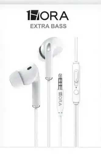 Audifonos 3.5mm Control Volumen Aut123 - Blanco