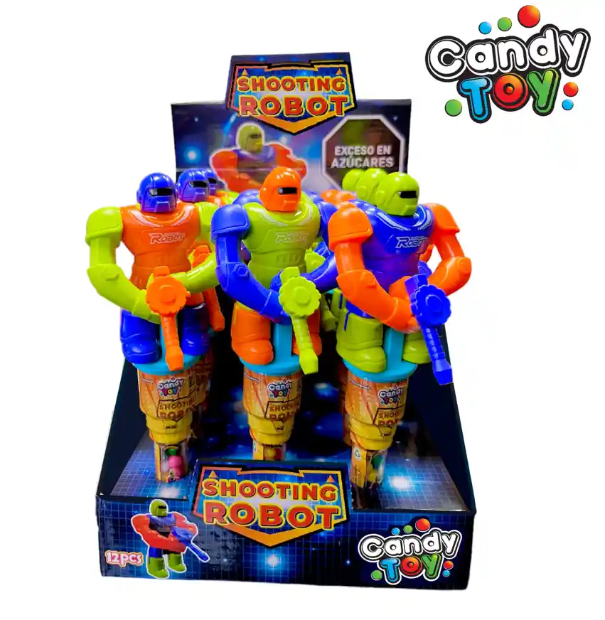 Dulces Candytoy Shootingrobot X12und