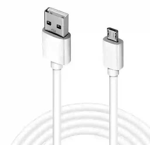 Cable De 1m, Usb A Micro Usb (v8) - 3.1a Cbl830 Blanco
