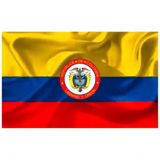 Bandera Colombia Escudo 150x90cm Exterior Grande Doble Cara (doble Faz)