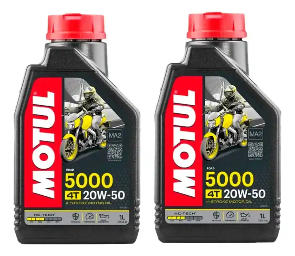 Aceite Motul 5000 20w50 Semi Sintético X 2 Litros