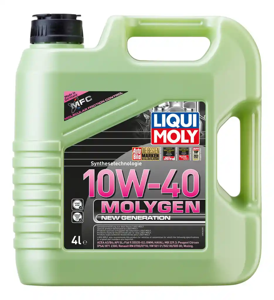 Aceite 10w-40 Auto Camioneta Gasolina Y Diesel 4l