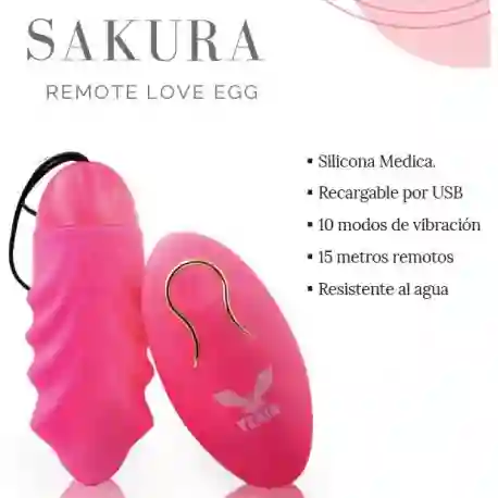 Huevo Vibrador Remoto Sakura