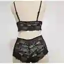 Hermoso Conjunto Encaje Cachetero