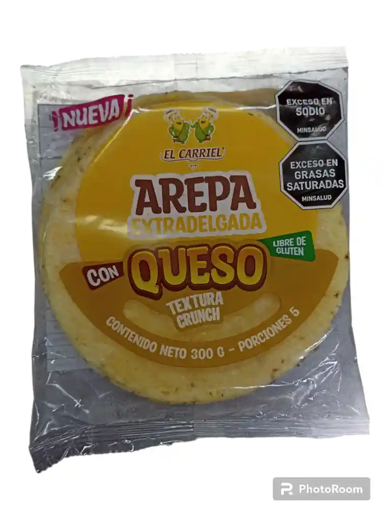 Arepa Extra Delgada Con Queso