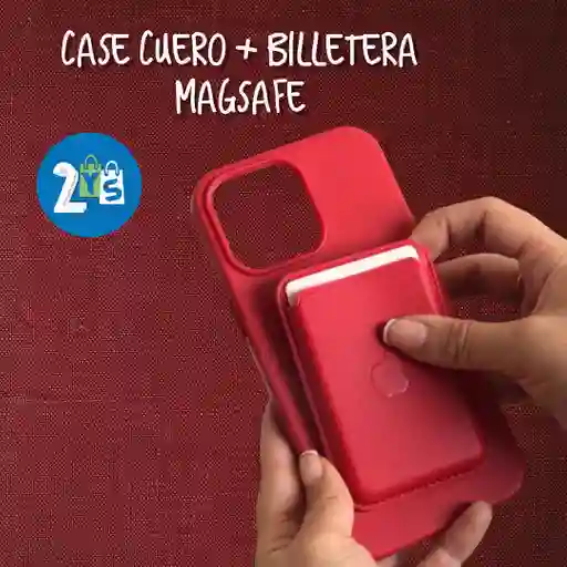 Case Cuero + Billetera Magsafe