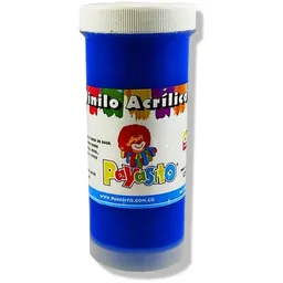 Pintura Payasito Vinilo Acrílico Color Azul Rey 125gr Tempera