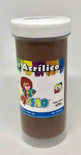 Pintura Payasito Vinilo Acrilico Color Café 125gr Tempera