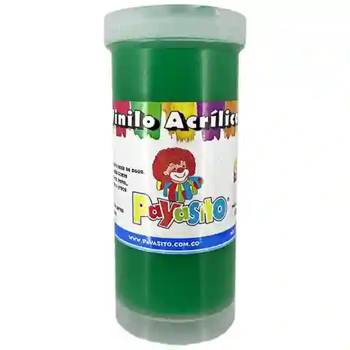 Pintura Payasito Vinilo Acrílico Color Verde Oscuro 125 Gr