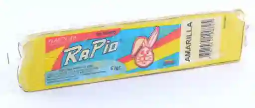 Plastilina Escolar Amarillo - Rapid 65gr