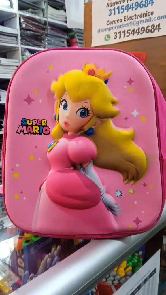 Morral De Chica Súper Mario Con 1 Compartimiento