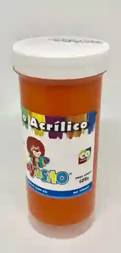 Pintura Payasito Vinilo Acrílico Color Naranja 125 Gr Tempera